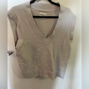 Abercrombie White Sweater Vest Size L